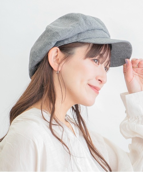 14+（イチヨンプラス）の「ポリジュート8枚はぎキャスケット（キャスケット・レディース・ブラック/ベージュ/グレー・MEDIUM）」の15枚目の写真