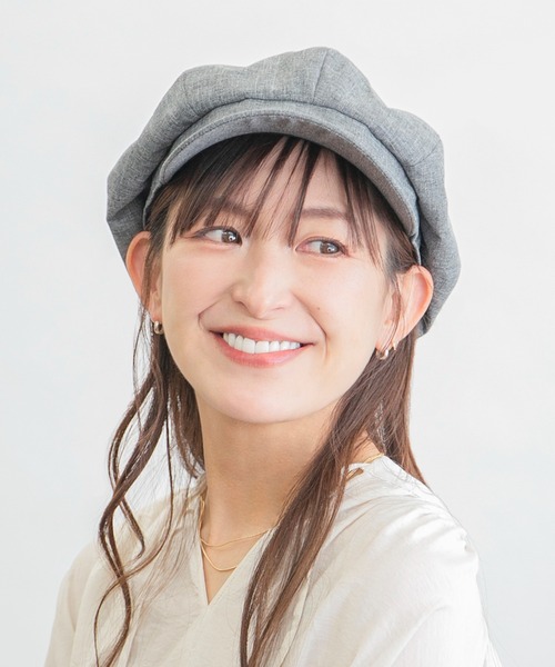 14+（イチヨンプラス）の「ポリジュート8枚はぎキャスケット（キャスケット・レディース・ブラック/ベージュ/グレー・MEDIUM）」の14枚目の写真