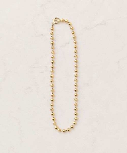 AMERICAN HOLIC（アメリカンホリック）の「【ステンレス】ボールチェーンマンテルネックレス（ネックレス・レディース・シルバー/ゴールド・FREE）」の4枚目の写真