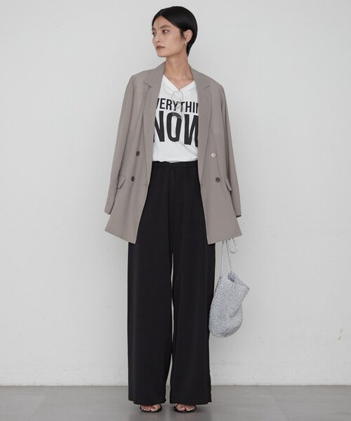 LOUNGEDRESS(ラウンジドレス)の「《腰回りカバー/着回し》イージーワイドタックパンツ(その他パンツ・レディース・ブラック/アイボリー/ベージュ・LARGE/MEDIUM/SMALL)」の17枚目の写真