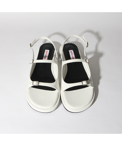 APTO(アプト)の「Bebe ベベ サンダル AGSS003(サンダル・レディース・シルバー/Beige/ブラック/ホワイト/PINK・23cm/23.5cm/24cm/24.5cm/25cm)」の2枚目の写真
