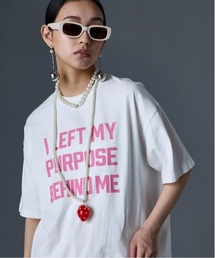 綿100%ピグメント染プリントTシャツ<大きいサイズ有>GEVS.