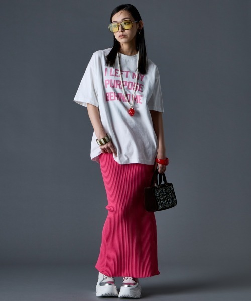 GEVS.(ジェイヴィス)の「綿100%ピグメント染プリントTシャツ<大きいサイズ有>GEVS.(Tシャツ/カットソー・レディース・チャコール/オフホワイト/グリーン系・M/L/LL/3L/4L/5L)」の4枚目の写真