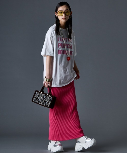 GEVS.(ジェイヴィス)の「綿100%ピグメント染プリントTシャツ<大きいサイズ有>GEVS.(Tシャツ/カットソー・レディース・チャコール/オフホワイト/グリーン系・M/L/LL/3L/4L/5L)」の18枚目の写真