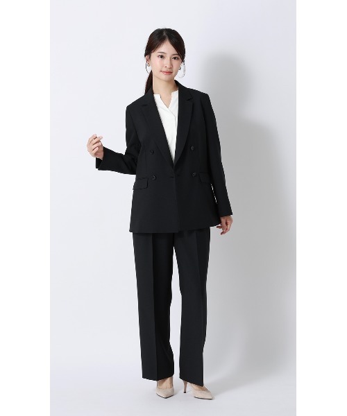 AOYAMA(アオヤマ)の「【みんなのブラウス】ゼロプレッシャーブラウス【キーネック】【半袖】【WEB限定】(シャツ/ブラウス・レディース・ホワイト/ネイビー・LL/L/M/S)」の14枚目の写真