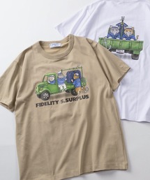 FIDELITY STANDARD SURPLUS（フィデリティスタンダードサープラス）の「【72】【FIDELITY STANDARD SURPLUS/フィデリティ スタンダード サープラス】デリバリーキャット グラフィック クルーネックTシャツ/前後プリント/接触冷感（Tシャツ/カットソー）」