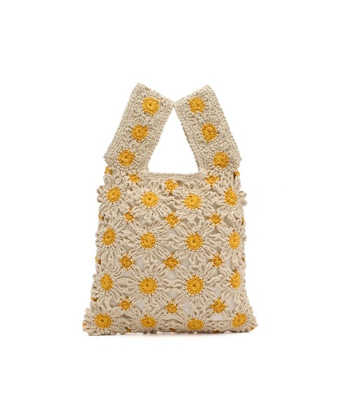 The Bagmati(ザバグマティ)の「(BAGMATI)FLOWER BAG(かごバッグ・レディース・イエロー・ONE SIZE)」の4枚目の写真