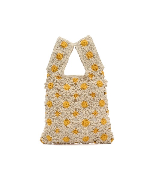 The Bagmati(ザバグマティ)の「(BAGMATI)FLOWER BAG(かごバッグ・レディース・イエロー・ONE SIZE)」の6枚目の写真