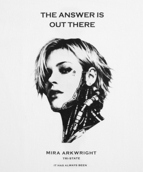 soerte（ソエルテ）の「Cyber Portrait Graphic Tee/サイバーポートレートグラフィックTシャツ（Tシャツ/カットソー・メンズ・ホワイト系その他/ブラック/ホワイト系その他2/ホワイト/ブラック系その他2/ブラック系その他・1/2/3）」の12枚目の写真
