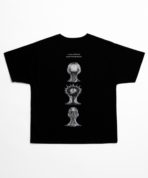 soerte（ソエルテ）の「Cyber Portrait Graphic Tee/サイバーポートレートグラフィックTシャツ（Tシャツ/カットソー・メンズ・ホワイト系その他/ブラック/ホワイト系その他2/ホワイト/ブラック系その他2/ブラック系その他・1/2/3）」の10枚目の写真