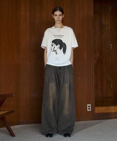 soerte（ソエルテ）の「Cyber Portrait Graphic Tee/サイバーポートレートグラフィックTシャツ（Tシャツ/カットソー・メンズ・ホワイト系その他/ブラック/ホワイト系その他2/ホワイト/ブラック系その他2/ブラック系その他・1/2/3）」の22枚目の写真