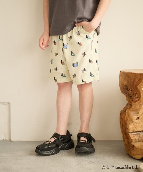 GLOBAL WORK(グローバルワーク)の「【STAR WARS(スター・ウォーズ)】ショートパンツ/666077(その他パンツ・キッズ・ホワイト系その他2/ネイビー・110cm/130cm/150cm/140cm/160cm/120cm/100cm)」の2枚目の写真
