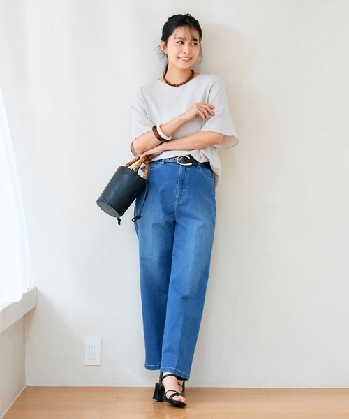 a.v.v（アーヴェヴェ）の「サマーデニムワイドパンツ（その他パンツ・レディース・ネイビー/ライトグレー/ブルー・34/40/36/38/42）」の22枚目の写真