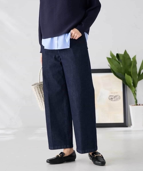 a.v.v（アーヴェヴェ）の「サマーデニムワイドパンツ（その他パンツ・レディース・ネイビー/ライトグレー/ブルー・34/40/36/38/42）」の8枚目の写真