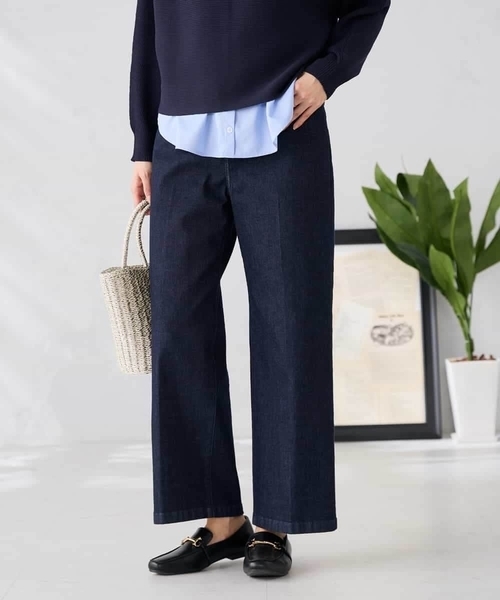a.v.v（アーヴェヴェ）の「サマーデニムワイドパンツ（その他パンツ・レディース・ネイビー/ライトグレー/ブルー・34/40/36/38/42）」の9枚目の写真