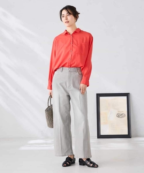a.v.v（アーヴェヴェ）の「サマーデニムワイドパンツ（その他パンツ・レディース・ネイビー/ライトグレー/ブルー・34/40/36/38/42）」の14枚目の写真