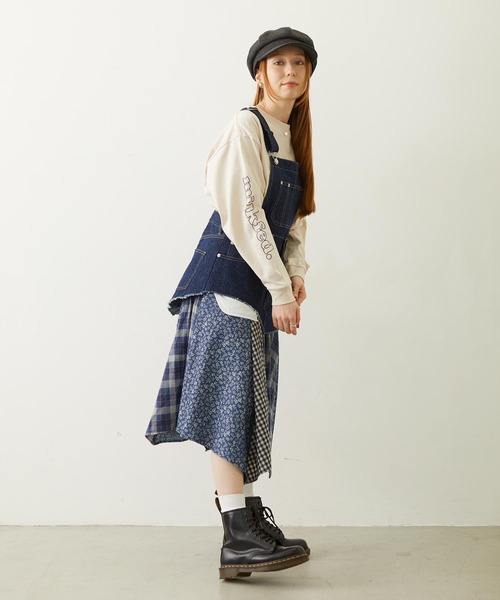 MILKFED.(ミルクフェド)の「MILKFED. COOPER LOGO L/S TEE(Tシャツ/カットソー・レディース・ピンク/チャコール/オフホワイト・M/L)」の10枚目の写真