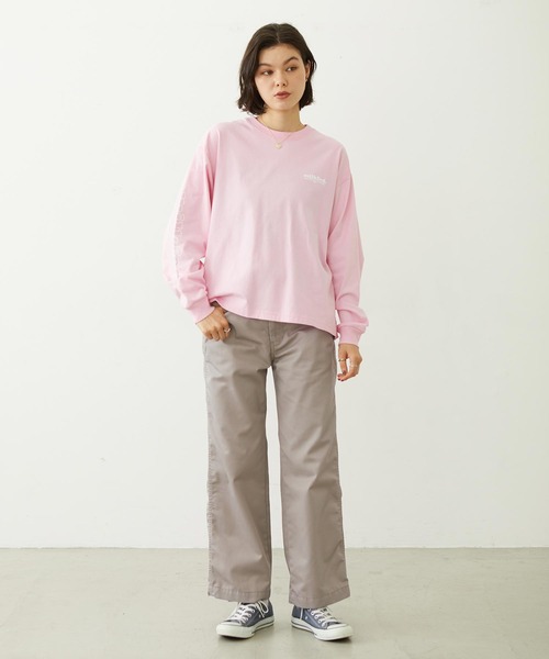 MILKFED.(ミルクフェド)の「MILKFED. COOPER LOGO L/S TEE(Tシャツ/カットソー・レディース・ピンク/チャコール/オフホワイト・M/L)」の20枚目の写真