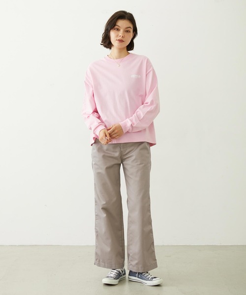 MILKFED.(ミルクフェド)の「MILKFED. COOPER LOGO L/S TEE(Tシャツ/カットソー・レディース・ピンク/チャコール/オフホワイト・M/L)」の22枚目の写真