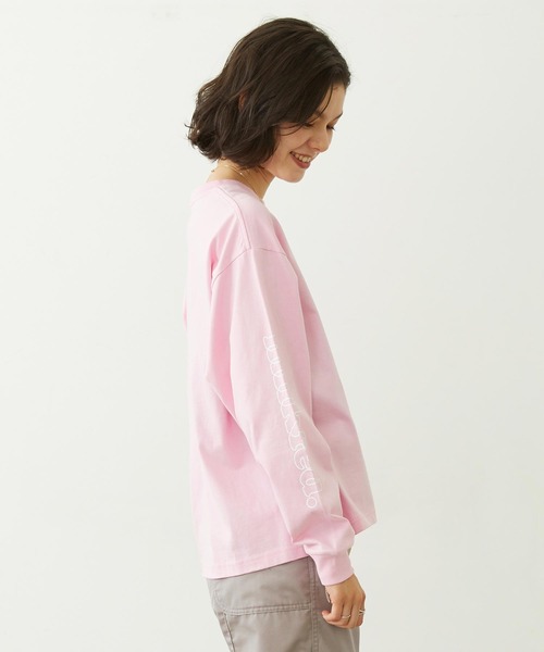 MILKFED.(ミルクフェド)の「MILKFED. COOPER LOGO L/S TEE(Tシャツ/カットソー・レディース・ピンク/チャコール/オフホワイト・M/L)」の18枚目の写真