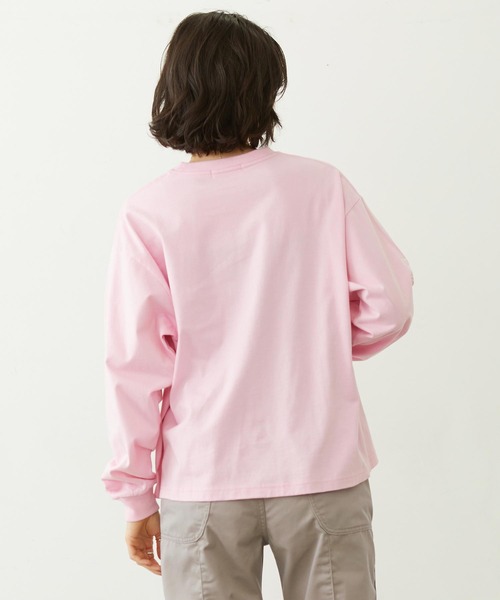 MILKFED.(ミルクフェド)の「MILKFED. COOPER LOGO L/S TEE(Tシャツ/カットソー・レディース・ピンク/チャコール/オフホワイト・M/L)」の19枚目の写真