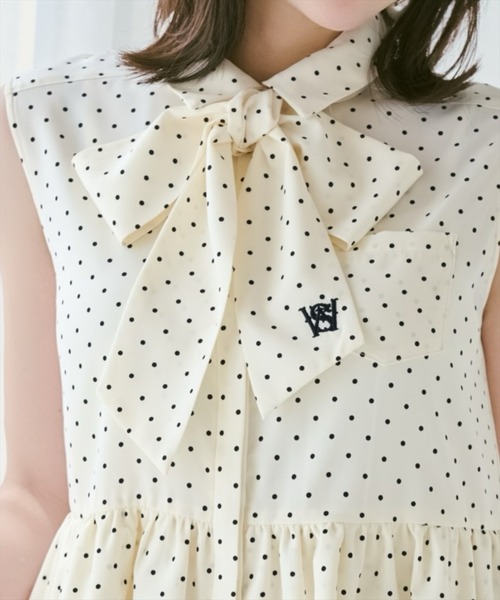 WILLSELECTION(ウィルセレクション)の「ティアードヘムリボンタイブラウス(シャツ/ブラウス・レディース・ブルー/オフホワイト/ホワイト系その他/ピンク系その他・FREE)」の7枚目の写真