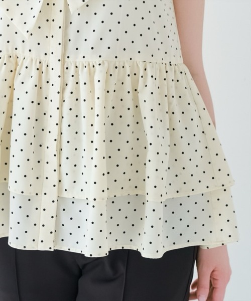 WILLSELECTION(ウィルセレクション)の「ティアードヘムリボンタイブラウス(シャツ/ブラウス・レディース・ブルー/オフホワイト/ホワイト系その他/ピンク系その他・FREE)」の8枚目の写真