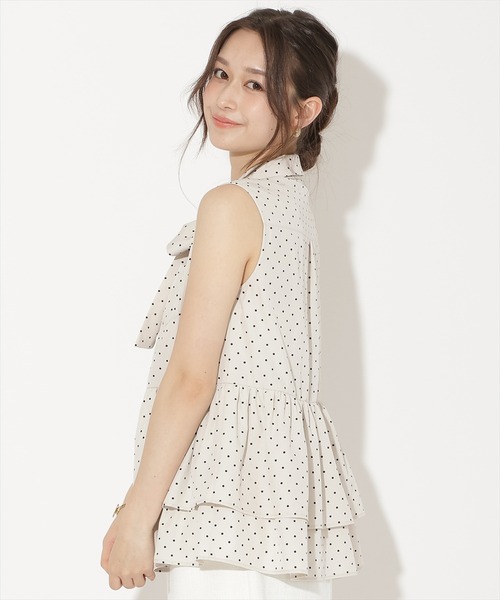 WILLSELECTION(ウィルセレクション)の「ティアードヘムリボンタイブラウス(シャツ/ブラウス・レディース・ブルー/オフホワイト/ホワイト系その他/ピンク系その他・FREE)」の11枚目の写真