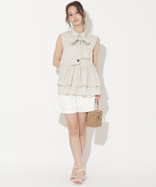 WILLSELECTION(ウィルセレクション)の「ティアードヘムリボンタイブラウス(シャツ/ブラウス・レディース・ブルー/オフホワイト/ホワイト系その他/ピンク系その他・FREE)」の16枚目の写真