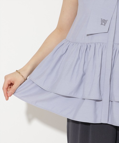 WILLSELECTION(ウィルセレクション)の「ティアードヘムリボンタイブラウス(シャツ/ブラウス・レディース・ブルー/オフホワイト/ホワイト系その他/ピンク系その他・FREE)」の22枚目の写真