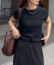 リンガー配色Tシャツ