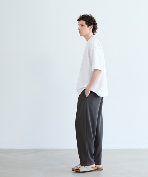 coca(coca)(コカ)の「ライトエンボスワイドパンツ(その他パンツ・メンズ・チャコール/ブラック・L/M/XL)」の7枚目の写真