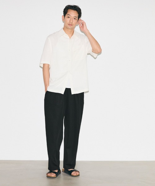 coca(coca)(コカ)の「ライトエンボスワイドパンツ(その他パンツ・メンズ・チャコール/ブラック・L/M/XL)」の9枚目の写真