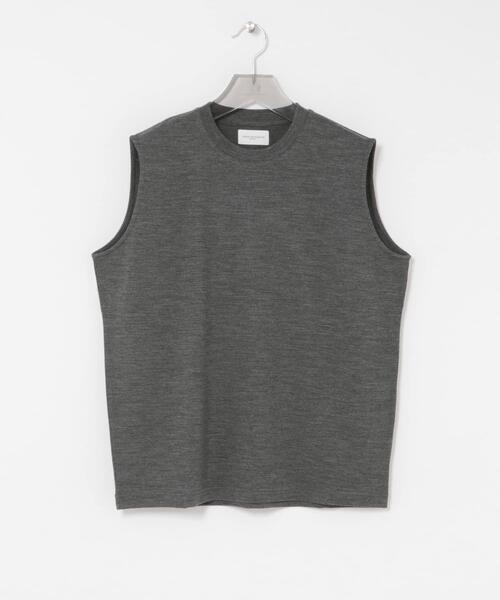 URBAN RESEARCH(アーバンリサーチ)の「『洗濯可』new basic WASHABLE MERINO WOOL NO-SLEEVE(Tシャツ/カットソー・メンズ・ネイビー/チャコールグレー/ブラック・MEDIUM/X-LARGE/LARGE)」の8枚目の写真