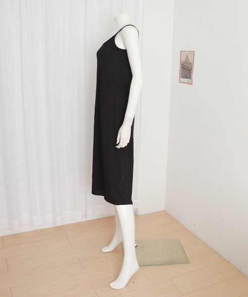 Miniministore(ミニミニストア)の「キャミワンピース プリーツ レディース夏(ワンピース・レディース・ブラック/アイボリー・M/XL/L)」の8枚目の写真