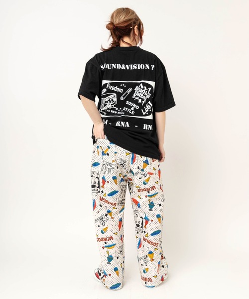 RNA（アールエヌエー）の「M2727 キャットギタープリントT（Tシャツ/カットソー・レディース・パープル/ブラック/ホワイト・MEDIUM）」の19枚目の写真