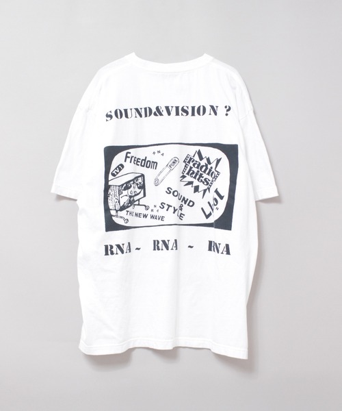 RNA（アールエヌエー）の「M2727 キャットギタープリントT（Tシャツ/カットソー・レディース・パープル/ブラック/ホワイト・MEDIUM）」の8枚目の写真
