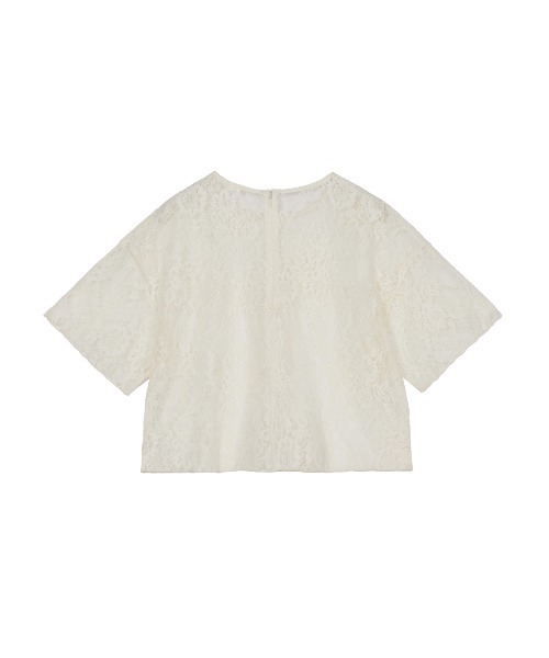 ELCHELE（エルチェレ）の「LACE UNIVERSAL TEE（Tシャツ/カットソー・レディース・ブラック/オフホワイト・FREE）」の6枚目の写真