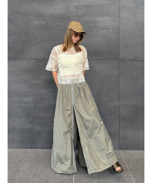 ELCHELE（エルチェレ）の「LACE UNIVERSAL TEE（Tシャツ/カットソー・レディース・ブラック/オフホワイト・FREE）」の21枚目の写真