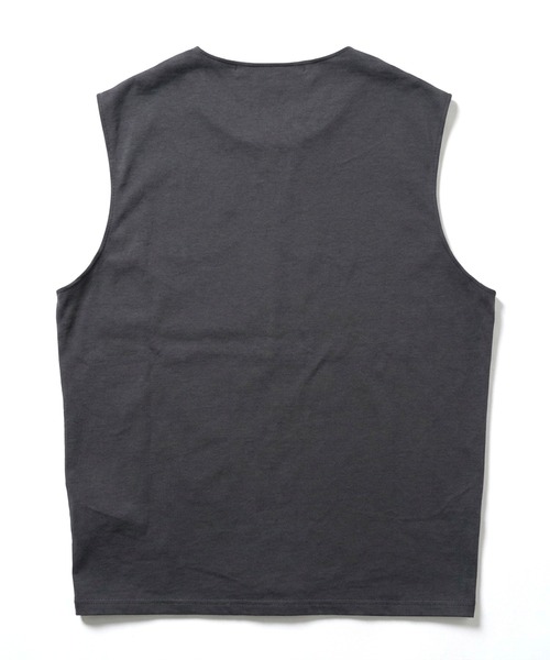 NO ID.(ノーアイディ)の「【NO ID.】Half ZIP Sleeveless Pullover / ハーフ ZIP スリーブレス プルオーバー(Tシャツ/カットソー・メンズ・ホワイト/ブラック/グレー・ONE SIZE)」の13枚目の写真