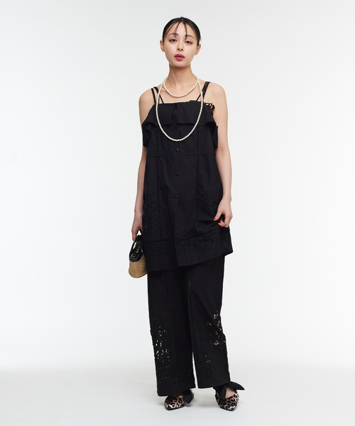Narcissus(ナルシス)の「【Narcissus】カットワーク刺繍ワンピース チュニック 2WAY(チュニック・レディース・ホワイト/ブラック・FREE)」の8枚目の写真