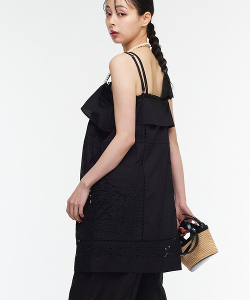 Narcissus(ナルシス)の「【Narcissus】カットワーク刺繍ワンピース チュニック 2WAY(チュニック・レディース・ホワイト/ブラック・FREE)」の10枚目の写真