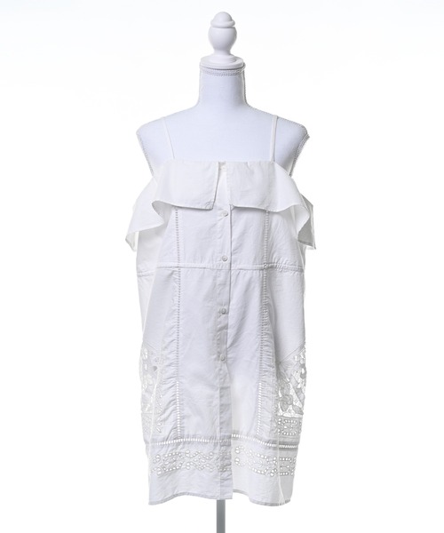 Narcissus(ナルシス)の「【Narcissus】カットワーク刺繍ワンピース チュニック 2WAY(チュニック・レディース・ホワイト/ブラック・FREE)」の16枚目の写真