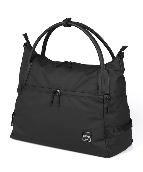 The DUFFER of ST.GEORGE（ザダファーオブセントジョージ）の「〔BLACK LABEL〕2WAY GYM BAG：2ウェイ ジムバッグ（ショルダーバッグ・メンズ・ブラック・F）」の5枚目の写真