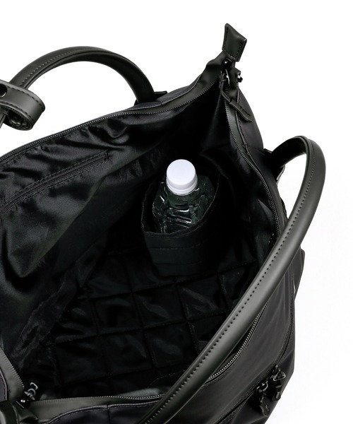The DUFFER of ST.GEORGE（ザダファーオブセントジョージ）の「〔BLACK LABEL〕2WAY GYM BAG：2ウェイ ジムバッグ（ショルダーバッグ・メンズ・ブラック・F）」の2枚目の写真