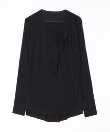 kiryuyrik（キリュウキリュウ）の「W Frill V Neck T（Tシャツ/カットソー）」