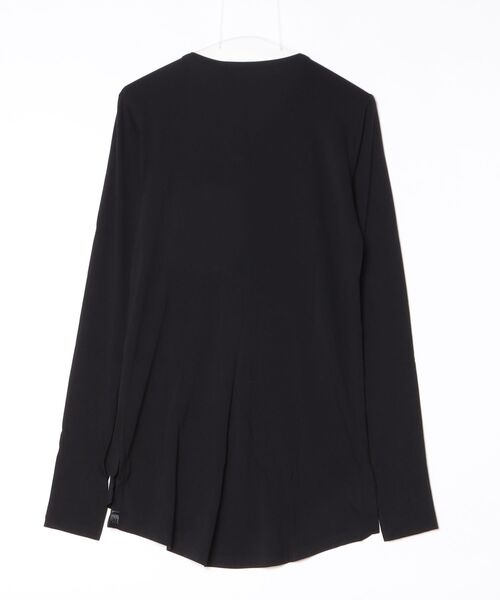kiryuyrik(キリュウキリュウ)の「W Frill V Neck T(Tシャツ/カットソー・メンズ・ブラック・SMALL)」の2枚目の写真