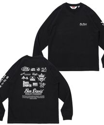 【BEN DAVIS】GRAPHIC L/S TEE (REG) / ロンT ユニセックス レギュラーフィット 長袖 ラバープリント