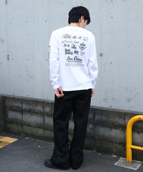 BEN DAVIS(ベンデイビス)の「【BEN DAVIS】GRAPHIC L/S TEE (REG) / ロンT ユニセックス レギュラーフィット 長袖 ラバープリント(Tシャツ/カットソー・メンズ・ネイビー/ホワイト/ブラック・MEDIUM/LARGE/X-LARGE)」の15枚目の写真