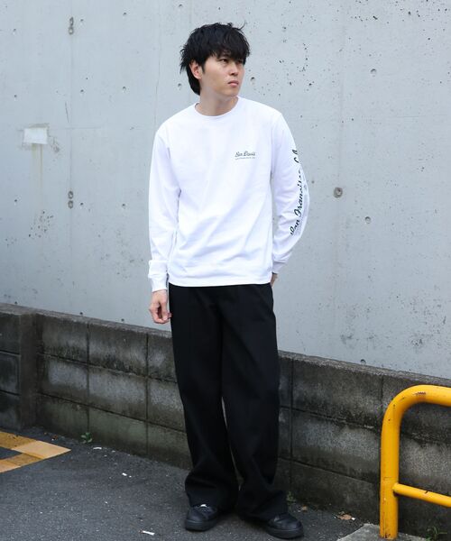 BEN DAVIS(ベンデイビス)の「【BEN DAVIS】GRAPHIC L/S TEE (REG) / ロンT ユニセックス レギュラーフィット 長袖 ラバープリント(Tシャツ/カットソー・メンズ・ネイビー/ホワイト/ブラック・MEDIUM/LARGE/X-LARGE)」の16枚目の写真